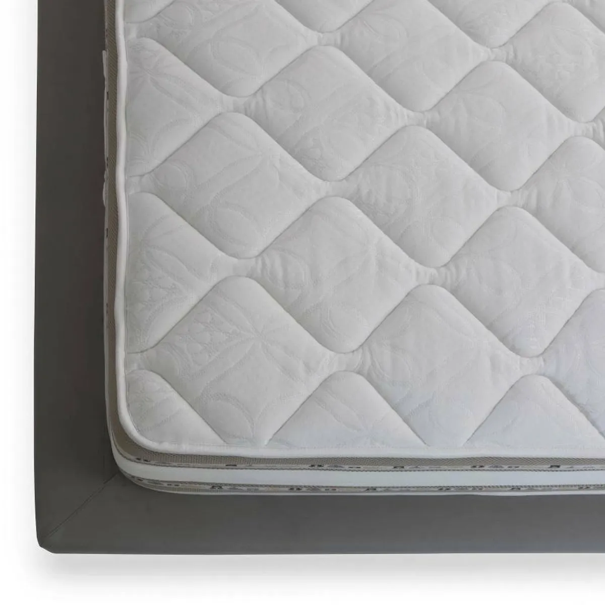 Materassi|Materassi Matrimoniali > Dmora Materasso comfort per la schiena francese 140x190 in Memory Foam sfoderabile - Amega Bianco
