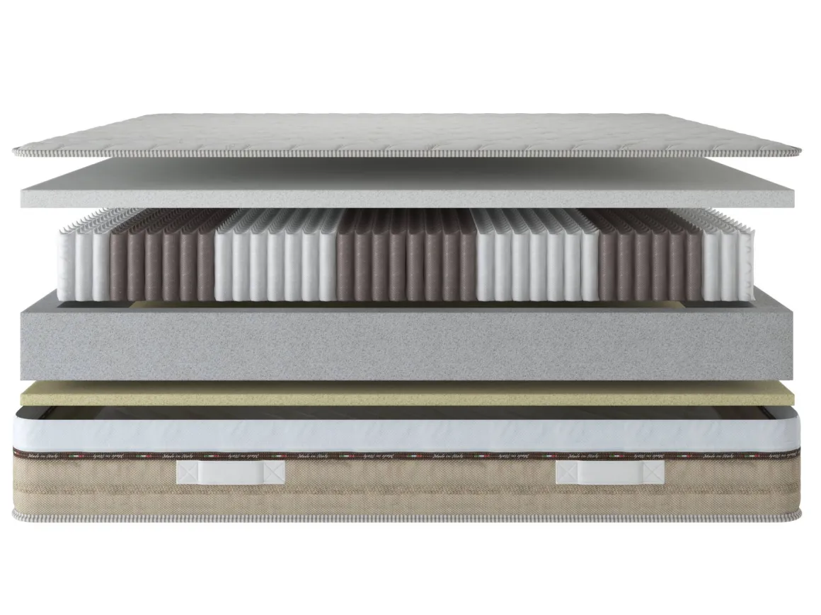 Materasso comfort superiore piazza e mezza 120x200 in Memory Foam - Asica