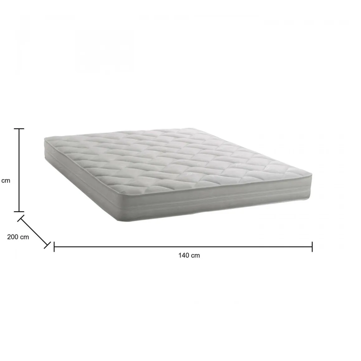 Materasso comfort traspirante francese 140x200 in WaterFoam sfoderabile - Anguilla