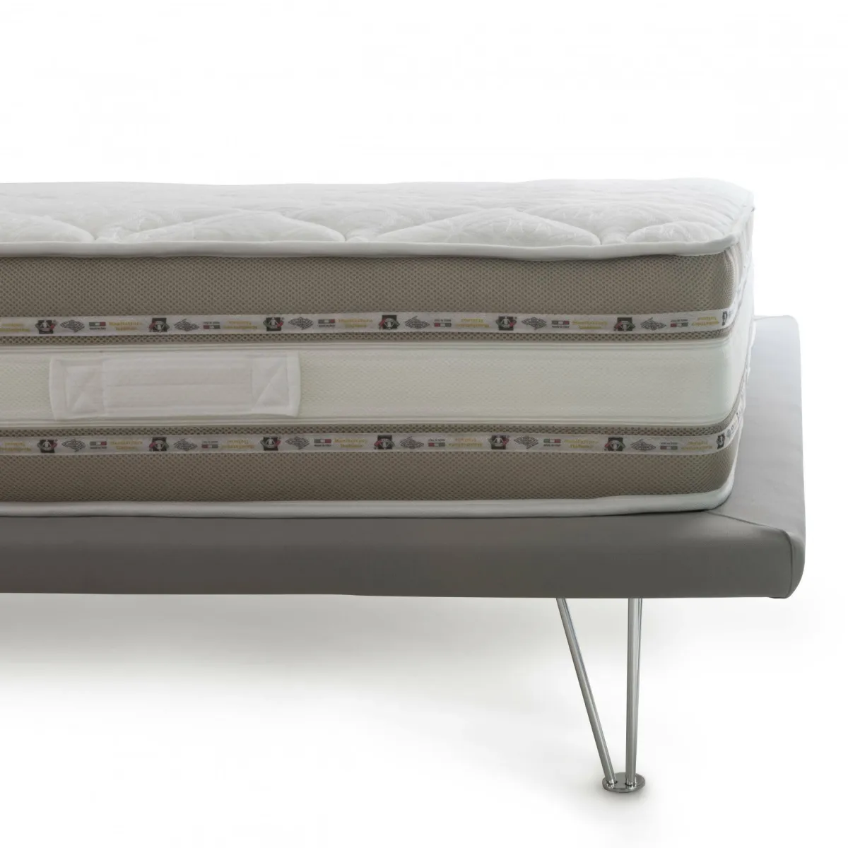 Materassi|Materassi Singoli > Dmora Materasso effetto riposante singolo 90x200 in Memory Foam sfoderabile - Aksi Bianco