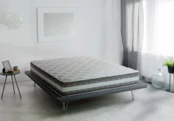Materassi|Materassi Singoli > Dmora Materasso effetto riposante singolo 90x200 in Memory Foam sfoderabile - Aksi Bianco