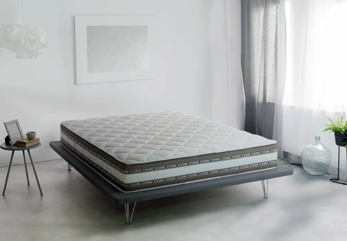 Materassi|Materassi Singoli > Dmora Materasso effetto riposante singolo 90x200 in Memory Foam sfoderabile - Aksi Bianco