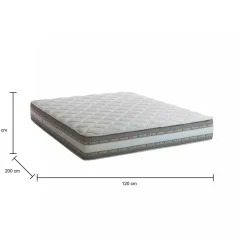 Materassi|Materassi Piazza E Mezza > Dmora Materasso ergonomico piazza e mezza 120x200 in Memory Foam sfoderabile - Artemio Bianco