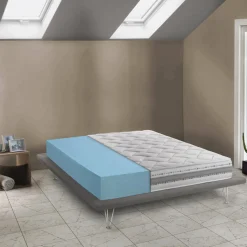 Materassi|Materassi Piazza E Mezza > Dmora Materasso indeformabile piazza e mezza 120x190 in Memory Foam sfoderabile - Avanti Bianco