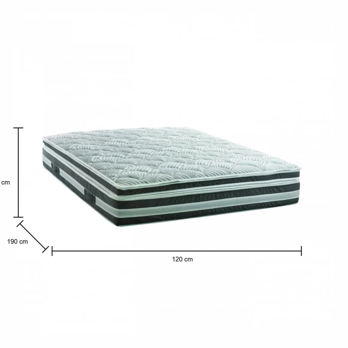 Materasso ipoallergenico piazza e mezza 120x190 in Memory Foam sfoderabile - Cesarina