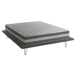 Materassi|Materassi Matrimoniali > Dmora Materasso matrimoniale 160x200 in Memory Foam sfoderabile - Amega Grigio, Bianco