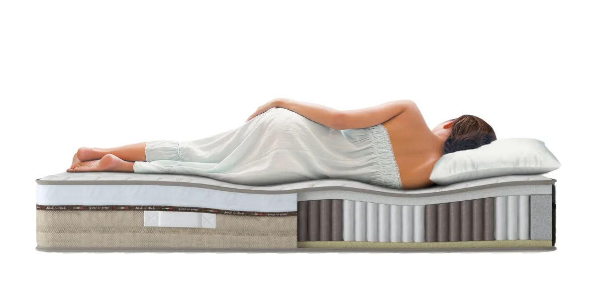 Materassi|Materassi Matrimoniali > Dmora Materasso microcircolazione agevolata matrimoniale 160x200 in Memory Foam - Annus Bianco