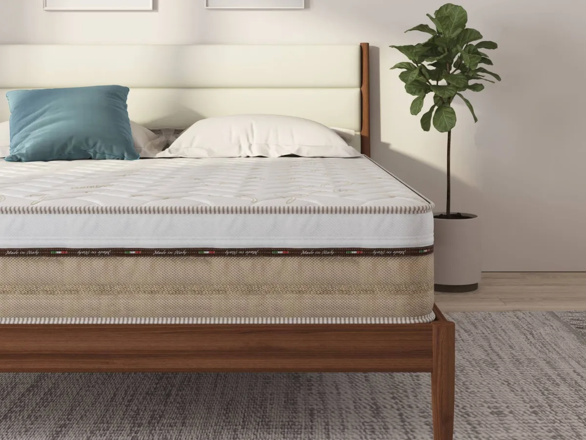Materassi|Materassi Matrimoniali > Dmora Materasso microcircolazione agevolata matrimoniale 160x200 in Memory Foam - Annus Bianco