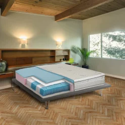 Materassi|Materassi Singoli > Dmora Materasso morbidezza controllata singolo 80x190 in Memory Foam sfoderabile - Altivole Grigio, Grigio
