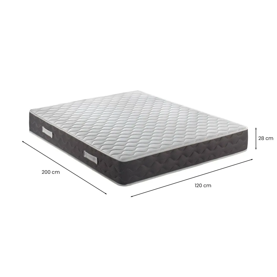Materasso morbido piazza e mezza 120x200 in Memory Foam - Sidney