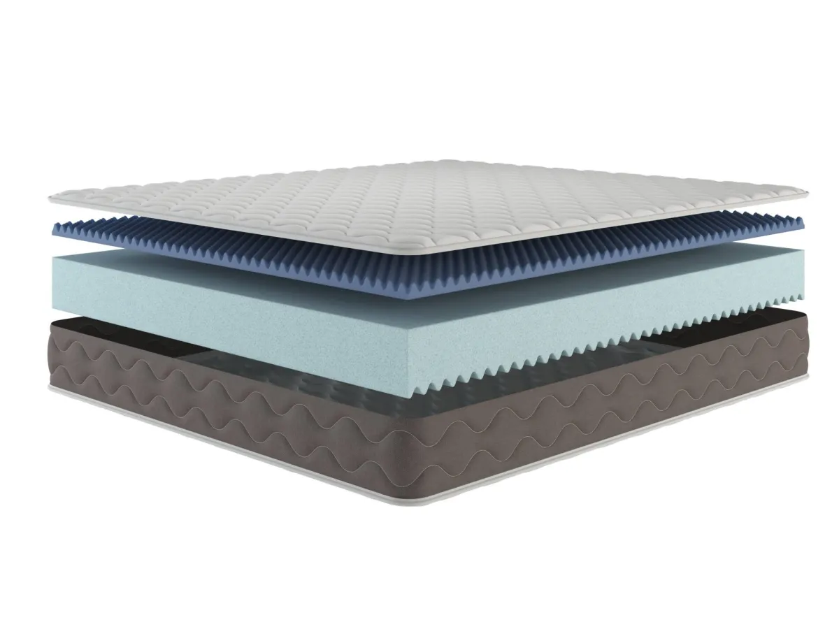 Materassi|Materassi Matrimoniali > Dmora Materasso rilassamento continuo matrimoniale 160x190 in Memory Foam - Allik Bianco