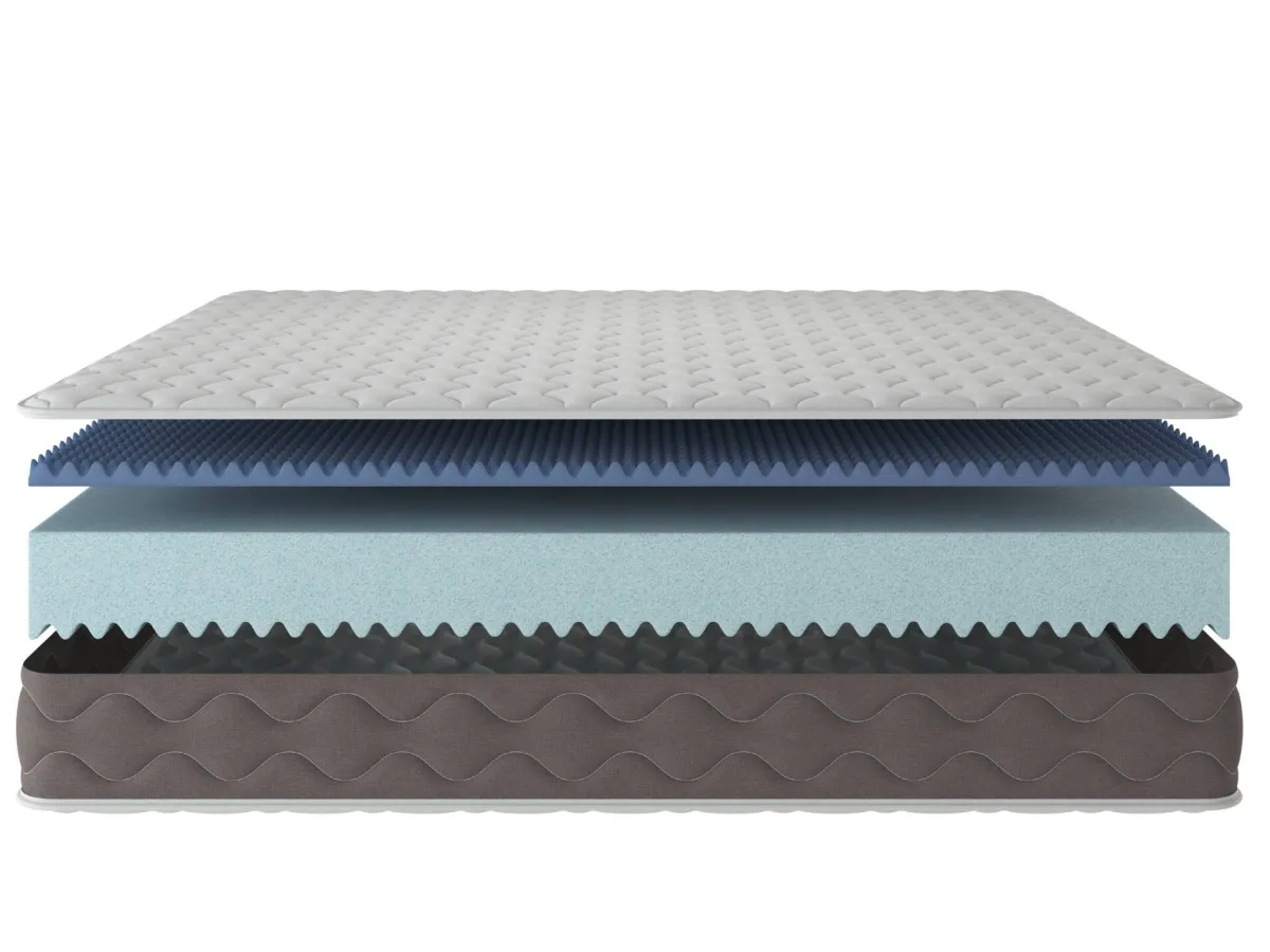 Materassi|Materassi Matrimoniali > Dmora Materasso rilassamento continuo matrimoniale 160x190 in Memory Foam - Allik Bianco