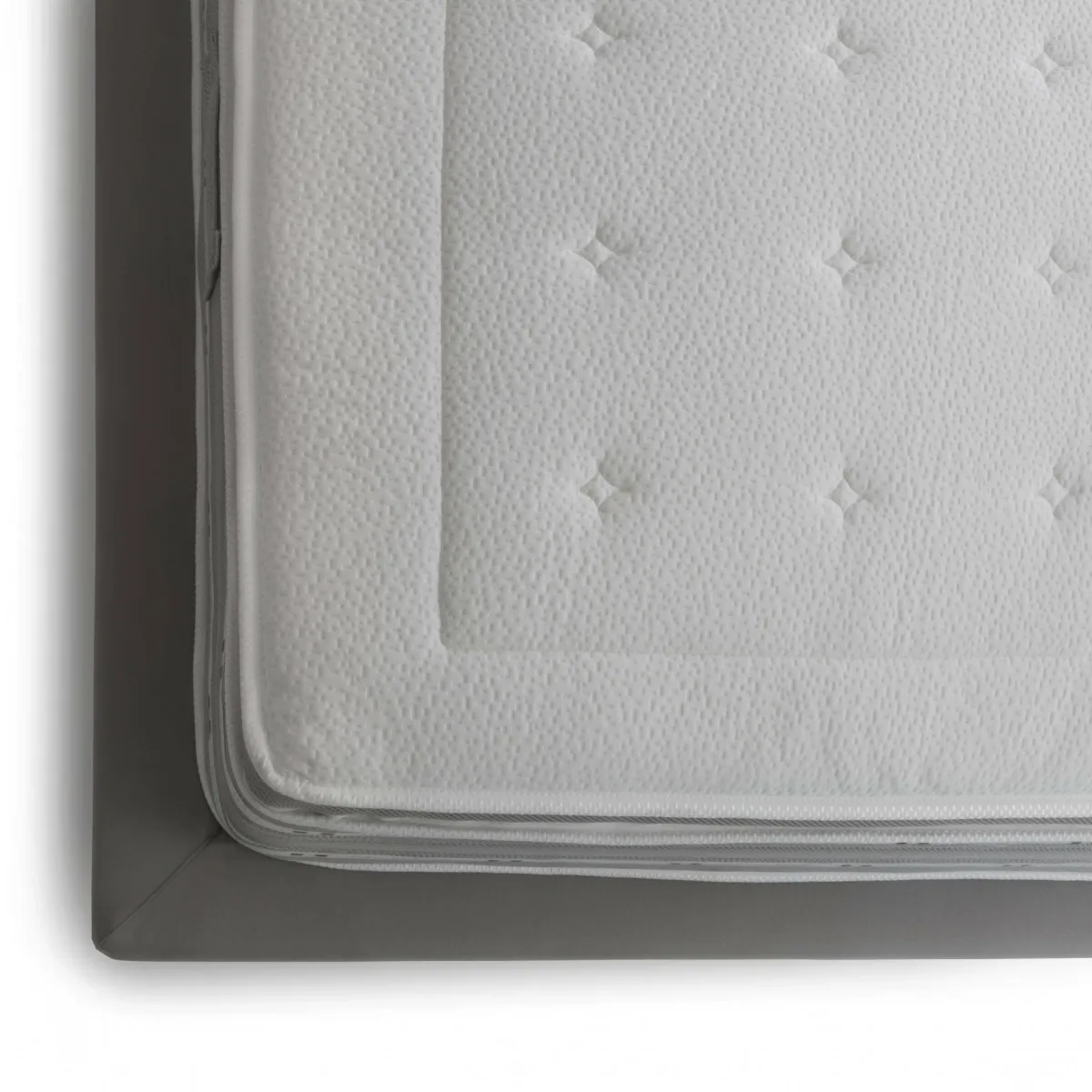 Materassi|Materassi Singoli > Dmora Materasso rivestimento morbido singolo 80x190 in Memory Foam sfoderabile - Agliana Azzurro, Grigio