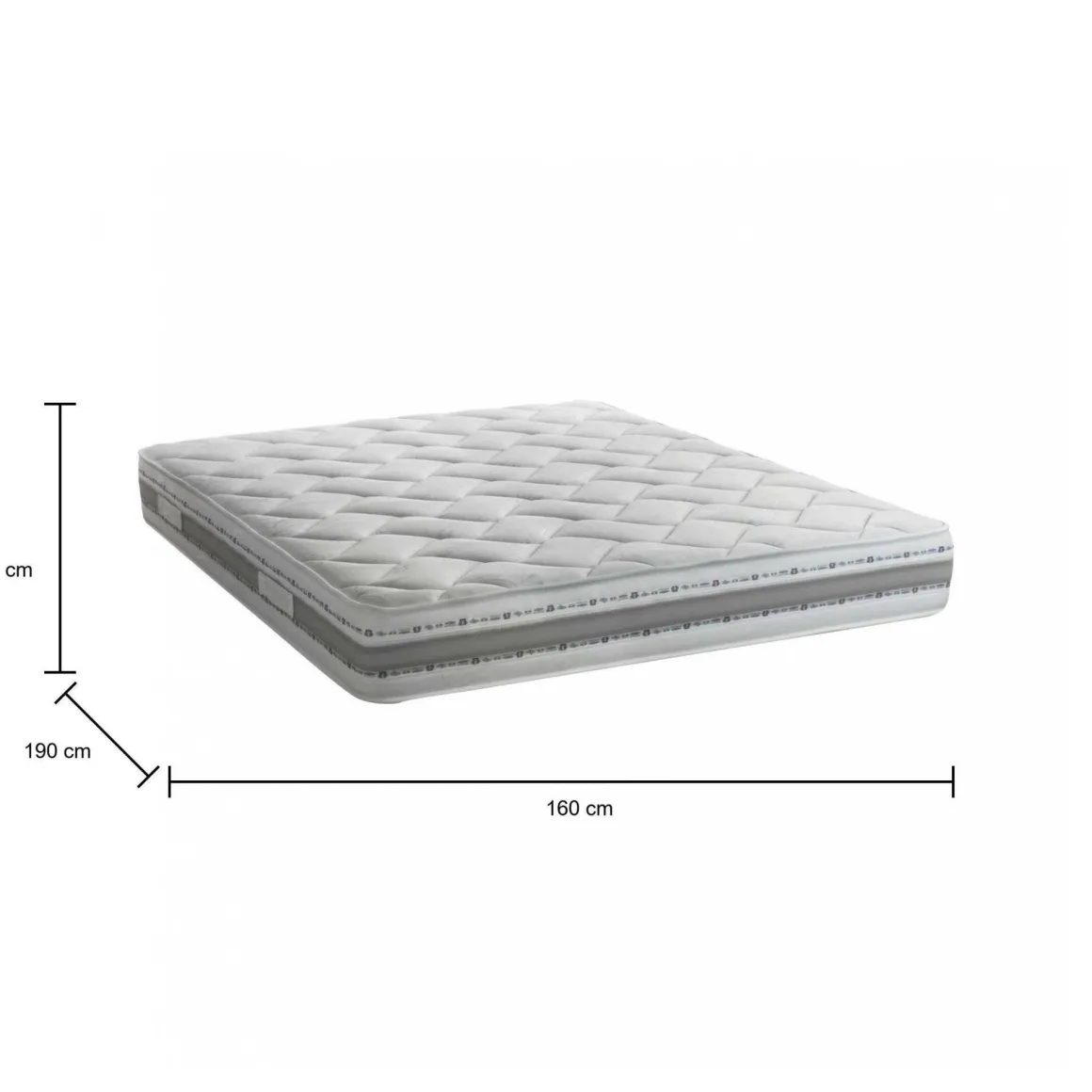 Materasso sensazione delicata matrimoniale 160x190 in Memory Foam sfoderabile - Aghi