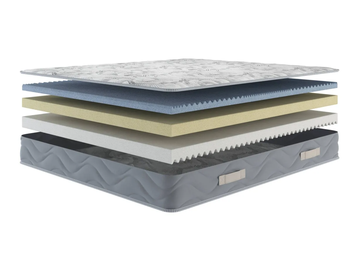 Materassi|Materassi Piazza E Mezza > Dmora Materasso sfoderabile piazza e mezza 120x200 in Memory Foam - Jin Bianco