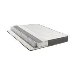 Materassi|Materassi Singoli > Dmora Materasso Singolo Bianco Grigio Grado Rigidità Medio 190x90x22h cm, Misura Rete Compatibile 90x190 cm - Venosa Grigio, Bianco