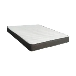Materasso Singolo Bianco Grigio Grado Rigidità Medio 200x90x22h cm, Misura Rete Compatibile 90x200 cm - Venosa