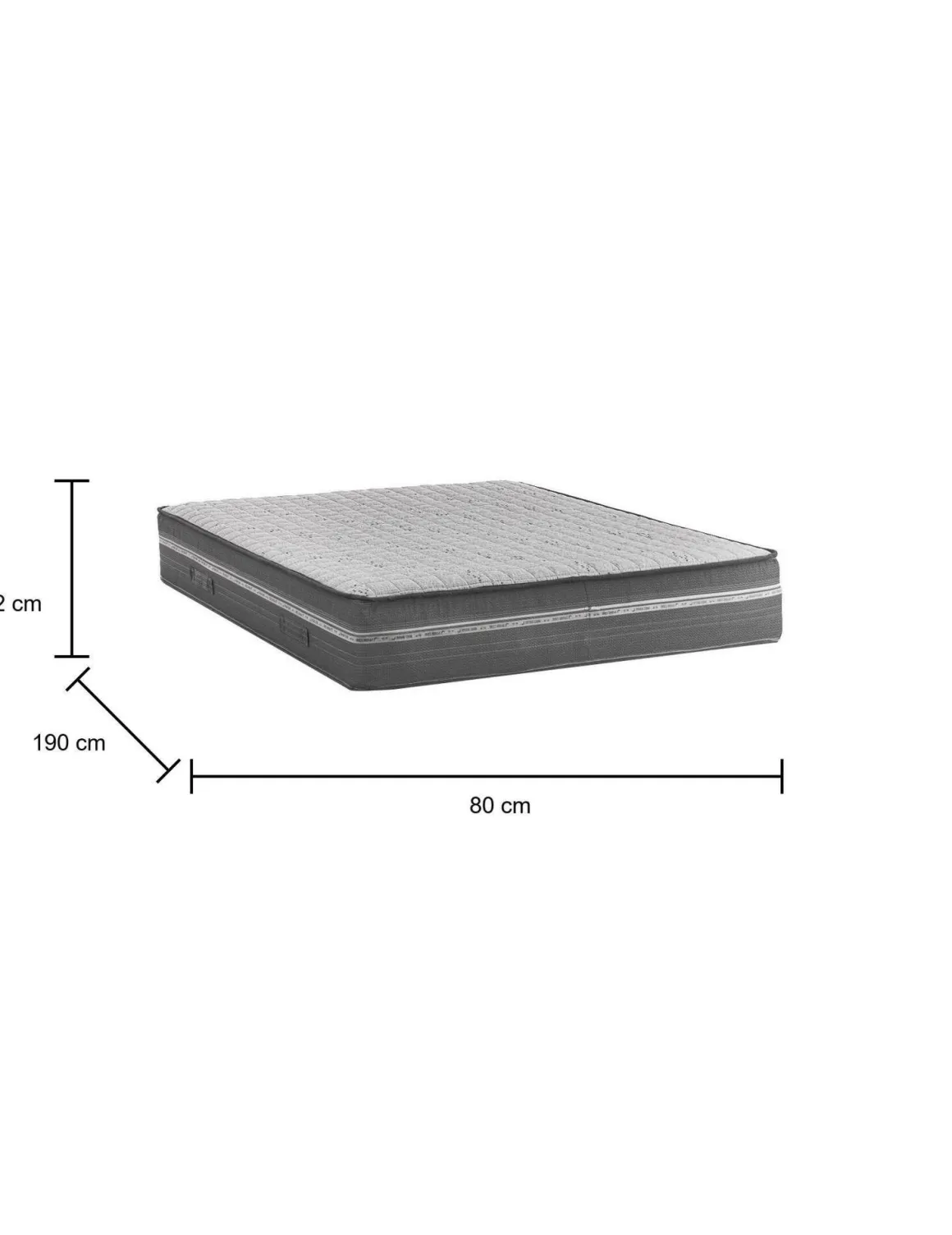 Materasso supporto cervicale singolo 80x190 in Memory Foam sfoderabile - Altino