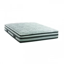 Materassi|Materassi Matrimoniali > Dmora Materasso tecnologia anallergica matrimoniale 160x200 in Memory Foam sfoderabile - Amistad Blu, Grigio