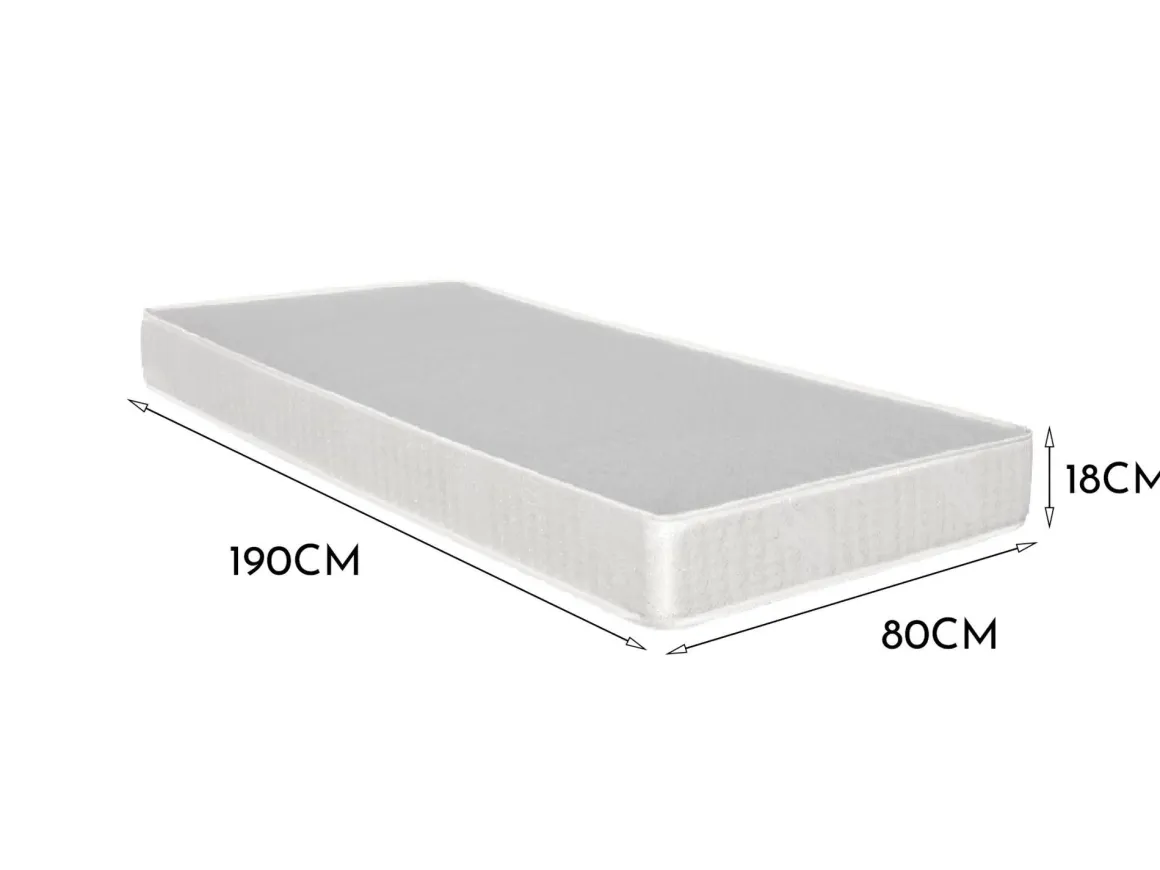 Materasso zero vibrazioni singolo 80x190 in Plastica - Tedalda