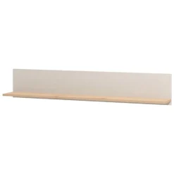 Mensole > Dmora Mensola Beige Marrone Rovere un Ripiano 137.5x19.5x24h cm, Portata Ripiani 5 - Dugenta Marrone Rovere, Beige