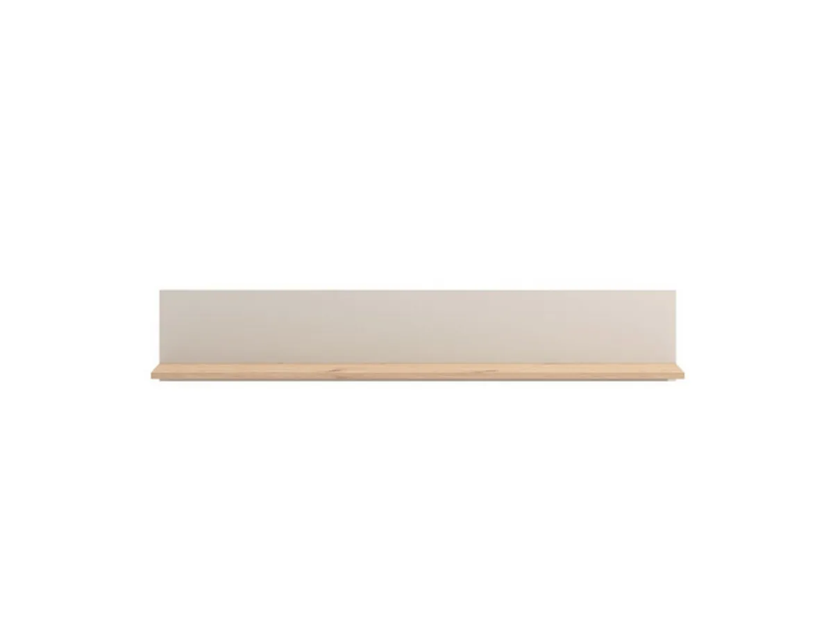 Mensole > Dmora Mensola Beige Marrone Rovere un Ripiano 137.5x19.5x24h cm, Portata Ripiani 5 - Dugenta Marrone Rovere, Beige