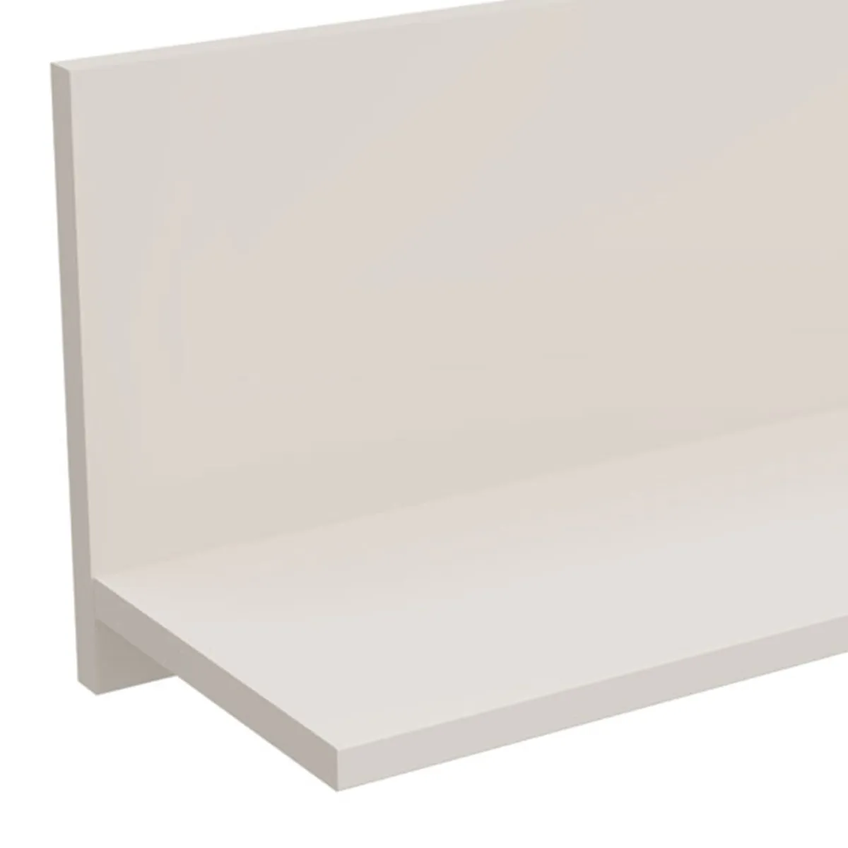 Mensole > Dmora Mensola un Ripiano Sfumatura Colore Struttura Crema 138x20x24h cm, - Rasun Bianco Crema