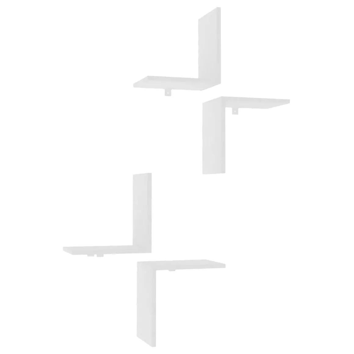 Mensola Bianco 4 Ripiani 28x20x32h cm, - Modug