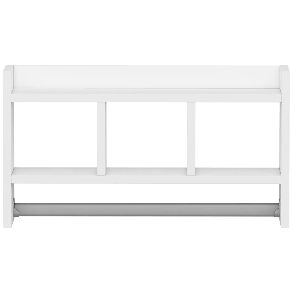 Mensola Bianco 4 Ripiani 64x15x35h cm, - Cortale
