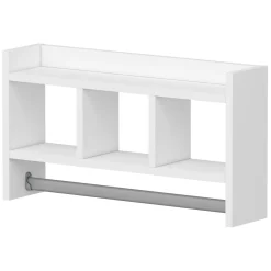 Mensola Bianco 4 Ripiani 64x15x35h cm, - Cortale