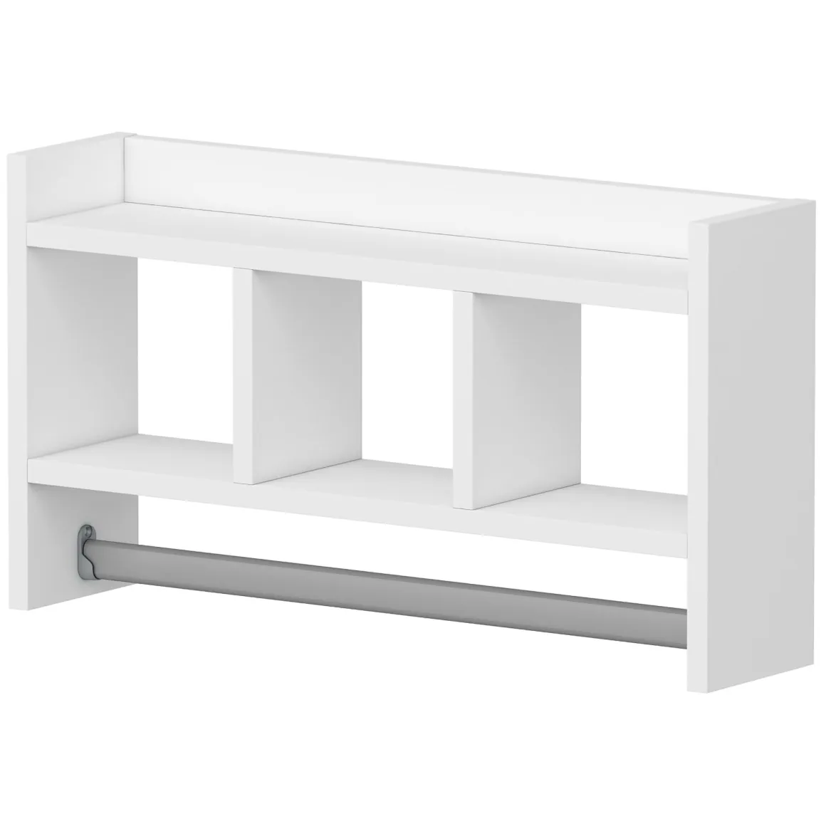 Mensola Bianco 4 Ripiani 64x15x35h cm, - Cortale