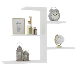 Mensole > Dmora Mensola 5 Ripiani 82x20x48h cm, - Vizze Bianco