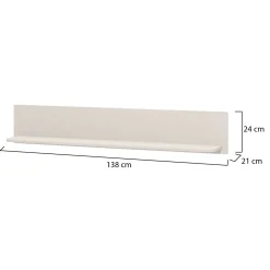 Mensole > Dmora Mensola un Ripiano 60x15x15h cm, - Cavargna Bianco