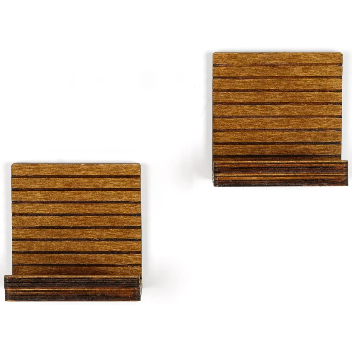Mensole > Dmora Mensola 2 Ripiani set da 2 13x7x13h cm, Sfumatura Colore Struttura Naturale - Soglio Marrone Naturale