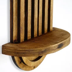 Mensola Marrone Rovere Chiaro un Ripiano Sfumatura Colore Struttura Rovere Chiaro 20x9x40h cm, - Pernumia