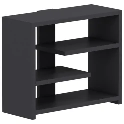 Mensola Nero Antracite 3 Ripiani Sfumatura Colore Struttura Antracite 49x21x40h cm, - Mottola