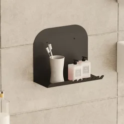 Mensole > Dmora Mensola un Ripiano 28x12x23h cm, - Ugento Nero