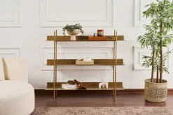 Mensole > Dmora Mensola 3 Ripiani 120x34x106h cm, - Quirino Oro