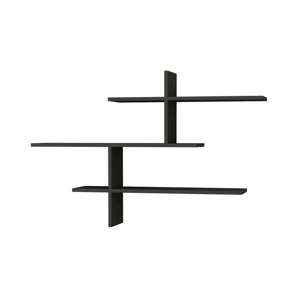 Mensola parete design 22x123cm antracite - Antani