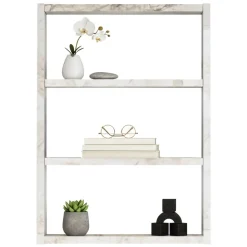 Mensola parete 9x43cm grigio e bianca - Bulbul