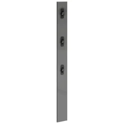 Attaccapanni > Dmora Mensola porta abiti 63x14h cm 5 posti quercia - Beryl Nero Antracite, Marrone Quercia