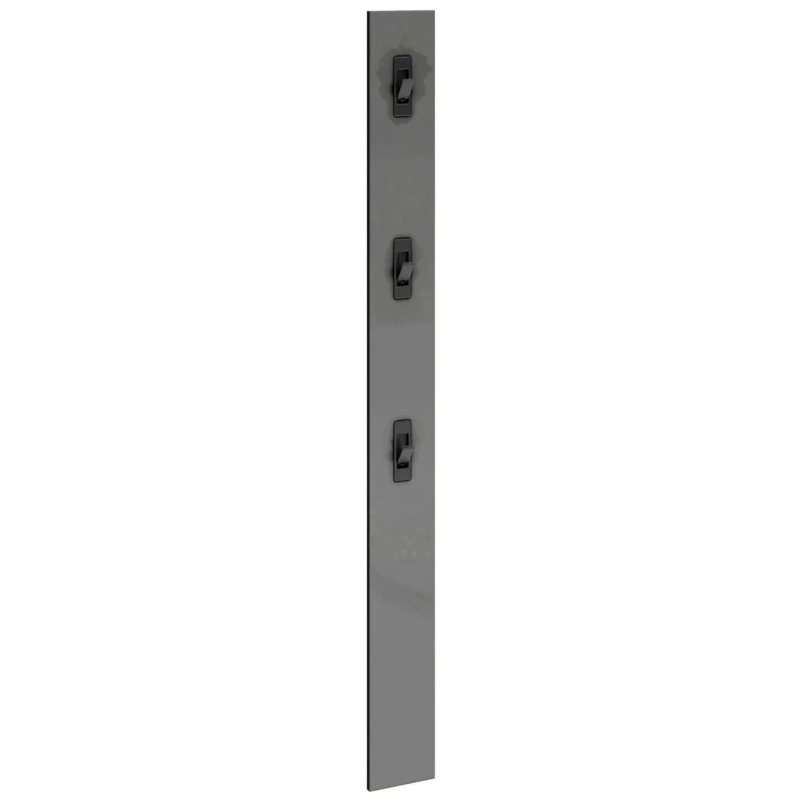 Attaccapanni > Dmora Mensola porta abiti 63x14h cm 5 posti quercia - Beryl Nero Antracite, Marrone Quercia