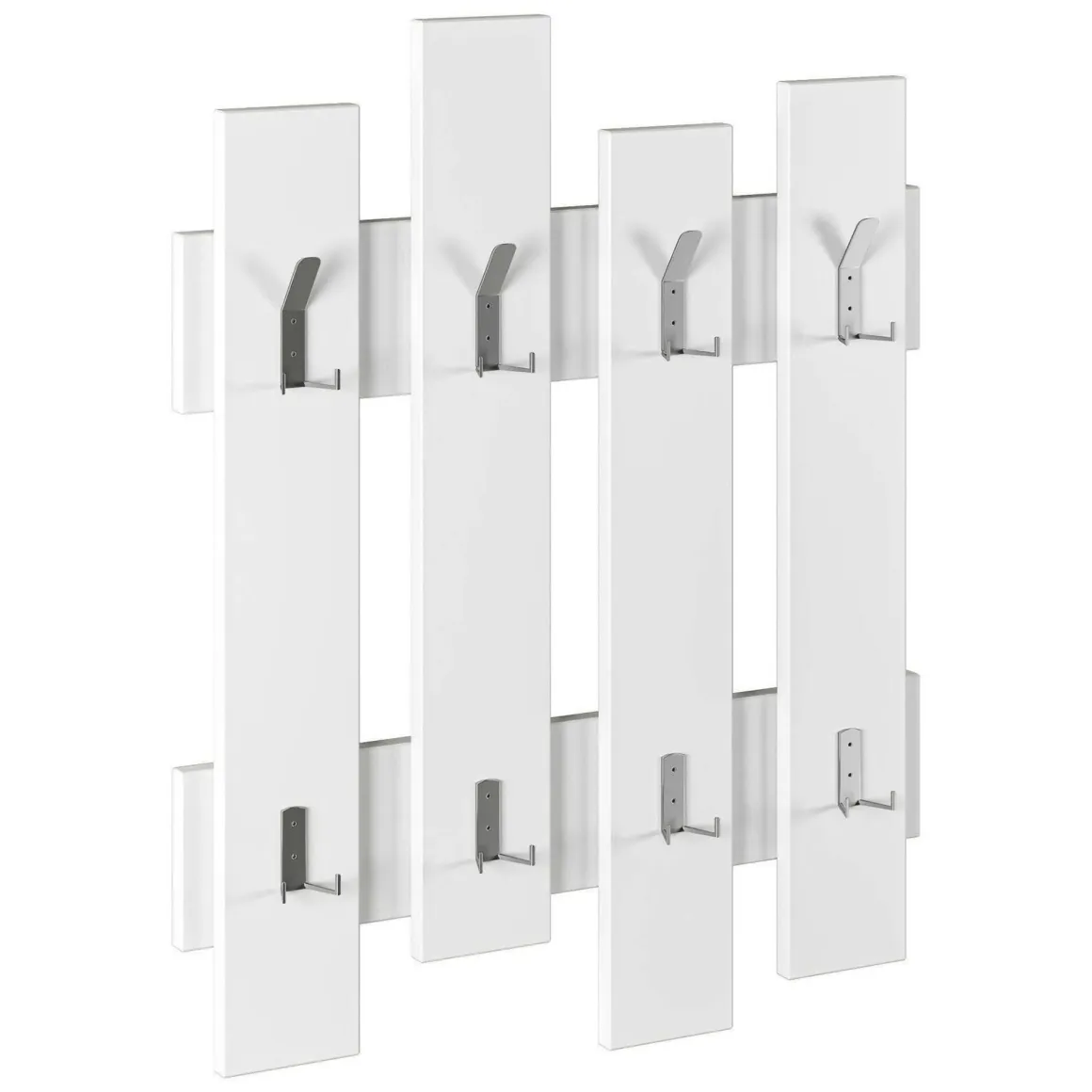 Mobile appendiabiti 64x79h cm 8 posti bianco - Astratto