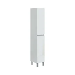 Mobile colonna 2 ante 30x182h cm bianco lucido - Noru