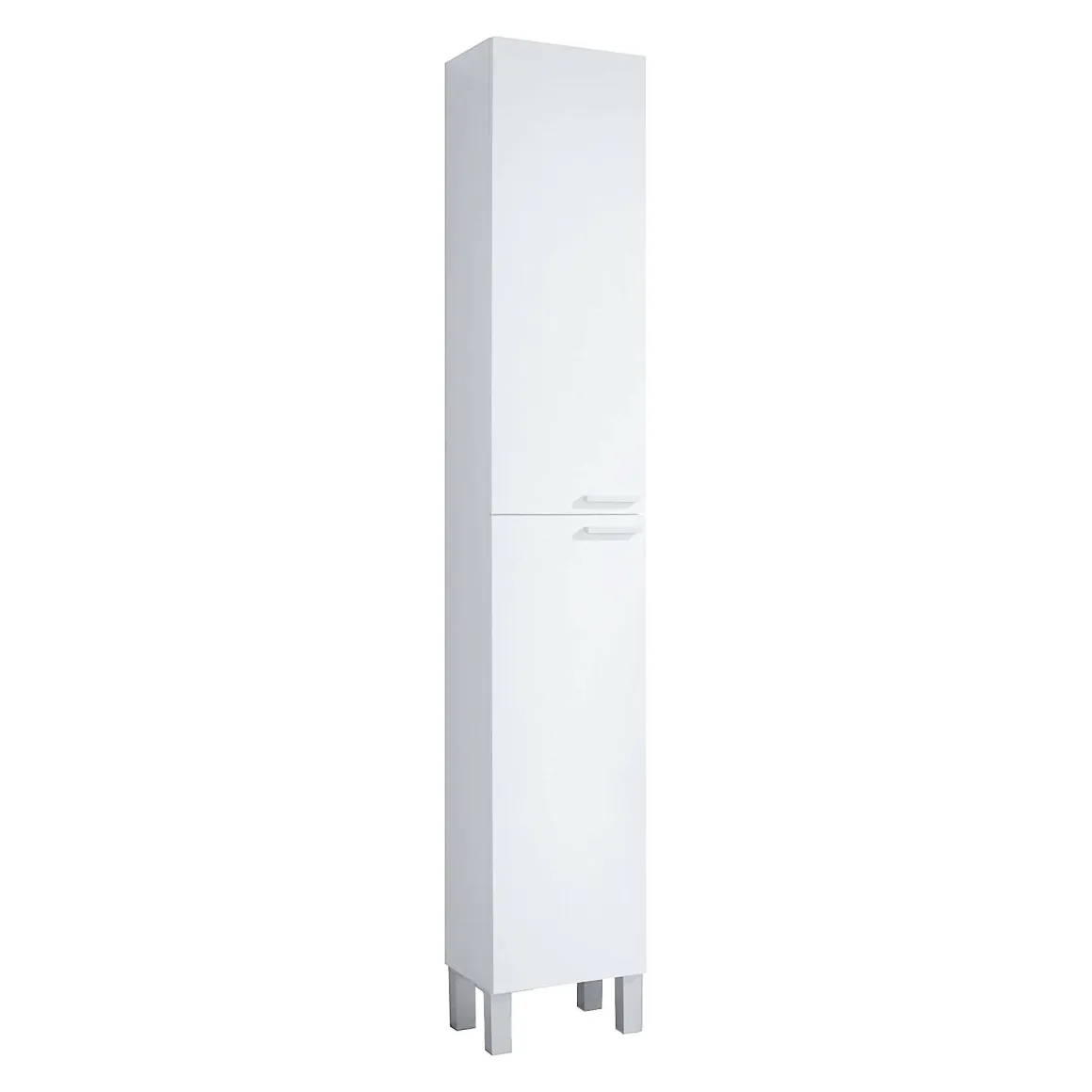 Mobile colonna bagno classico 2 ante 30x182h cm bianco lucido - Ark