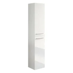 Mobili Colonna|Bagno > Dmora Mobile colonna sospesa 2 ante 30x150h cm cemento - Notte Grigio Cemento