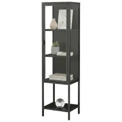 Mobile con vetrina 42x35x160h cm ardesia - Laces