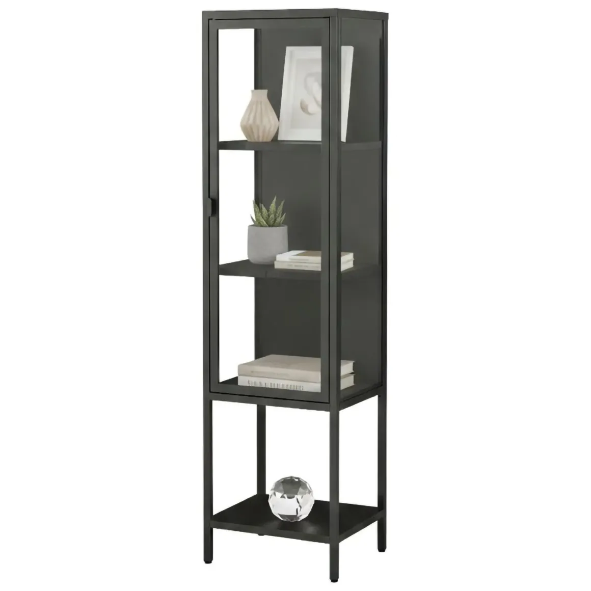 Mobile con vetrina 42x35x160h cm ardesia - Laces