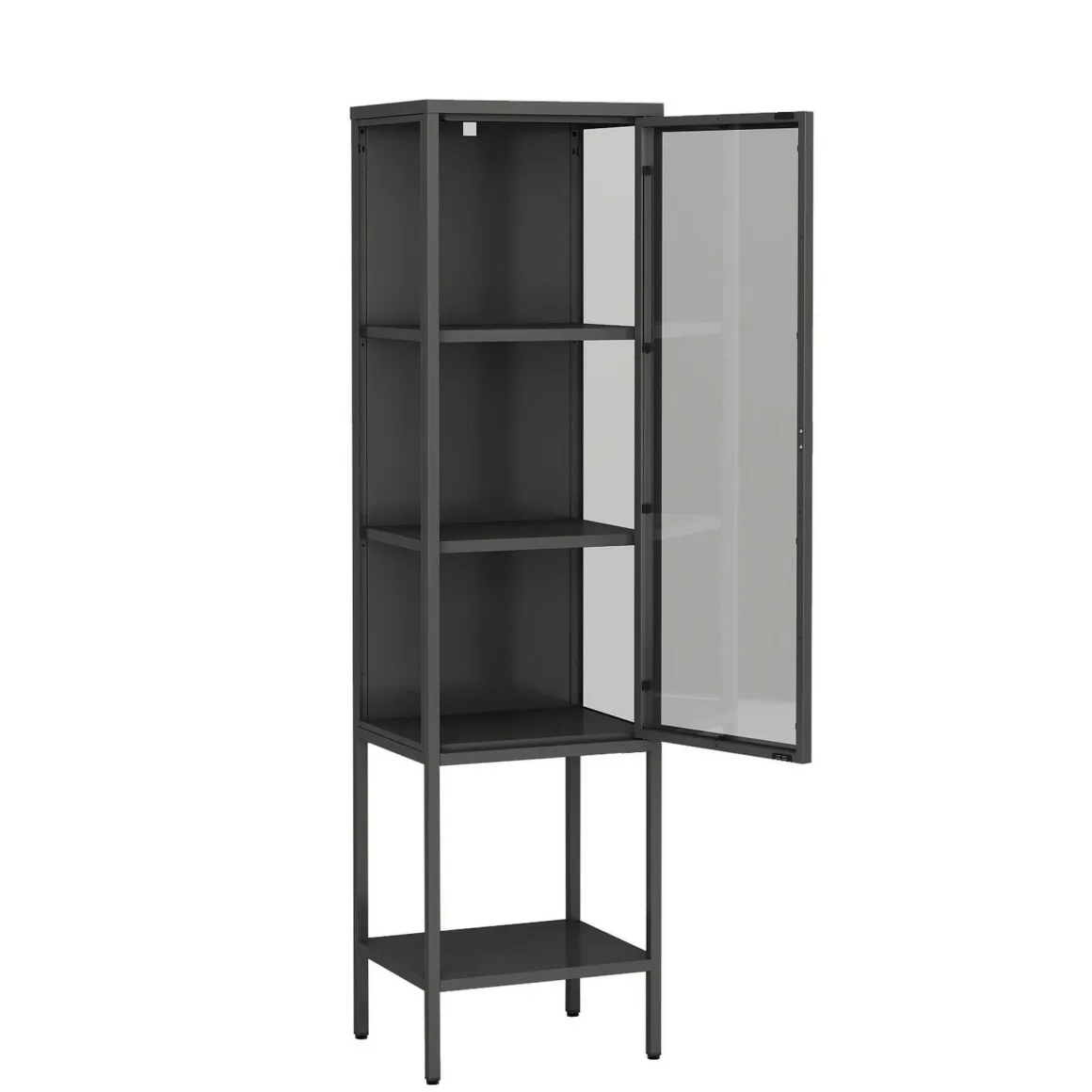 Mobile con vetrina 42x35x160h cm ardesia - Laces