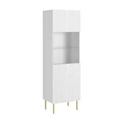 Vetrine > Dmora Mobile con vetrina 59x42x182h cm - Raccuja Bianco
